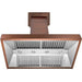 ZLINE 30 in. Copper Wall Range Hood with Crown Molding 8667C-30