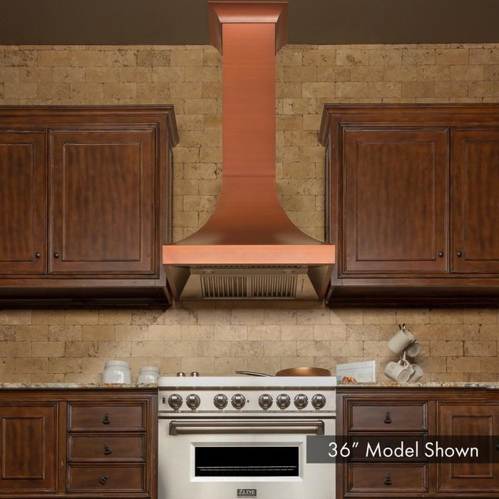 ZLINE 30 in. Designer Series Copper Finish Wall Range Hood 8632C-30