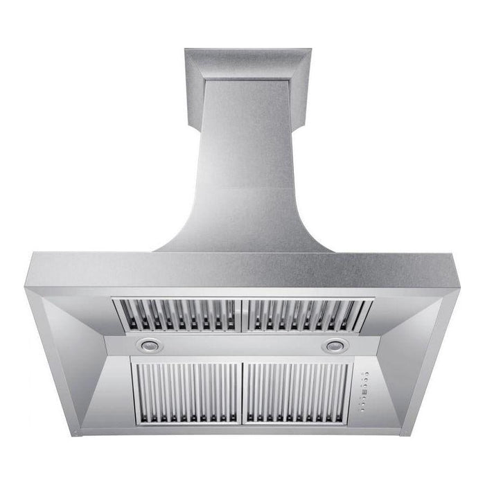 ZLINE 30 in. Designer Series DuraSnow Stainless Finish Indoor Wall Range Hood 8632S-30