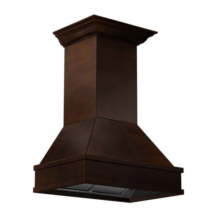 ZLINE 30 in. Designer Wooden Wall Mount Range Hood In Walnut and Hamilton 329WH-30