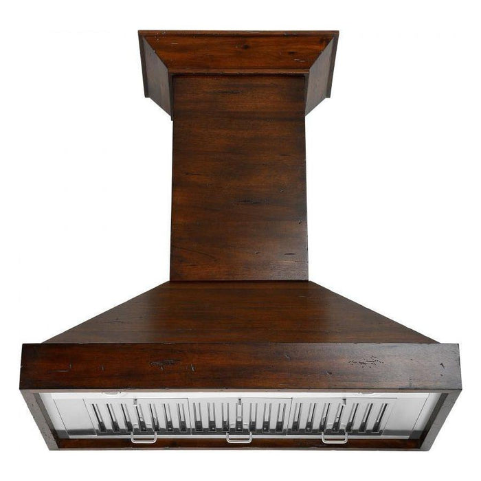 ZLINE 30 in. Designer Wooden Wall Mount Range Hood in Walnut, KBRR-30