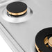 ZLINE 30 in. Dropin Cooktop with 4 Gas Brass Burners RC-BR-30