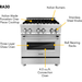 ZLINE 30 in. Dual Fuel Range, 30 in. Range Hood, Microwave Drawer and 3 Rack Dishwasher Appliance Package