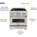 ZLINE 30 in. Dual Fuel Range, 30 in. Range Hood, Microwave Drawer and Dishwasher Appliance Package 4KP-RARH30-MWDW