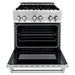 ZLINE 30 in. Dual Fuel Range, 30 in. Range Hood, Microwave Drawer Appliance Package 3KP-RARH30-MW