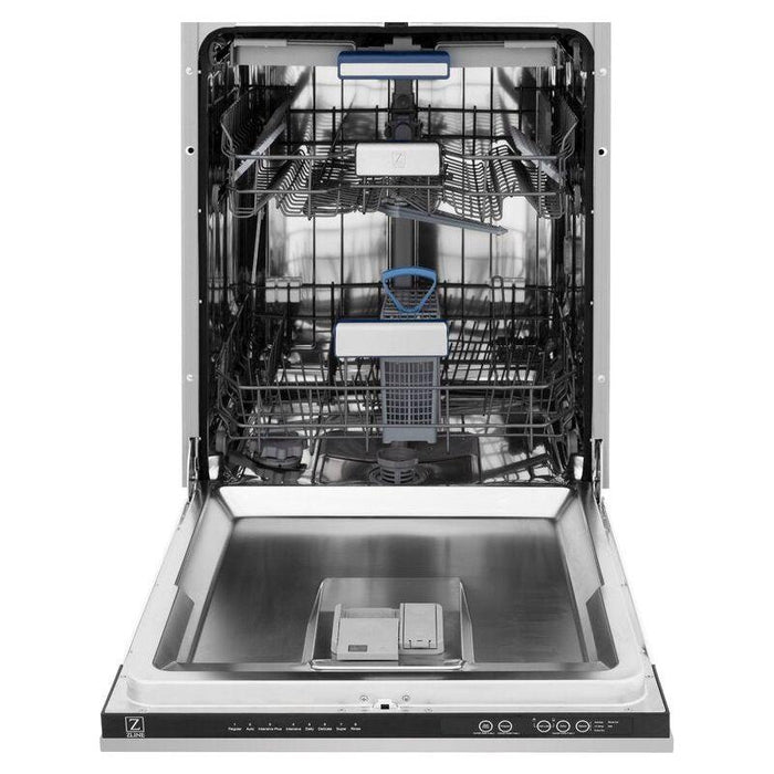 ZLINE 30 in. Dual Fuel Range, Over-the-Range Microwave and Dishwasher Appliance Package 3KP-RAOTR30-DWV