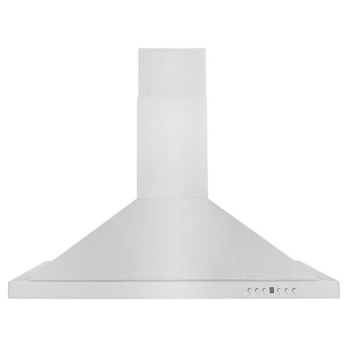 ZLINE 30 in. Dual Fuel Range with White Matte Door and 30 in. Range Hood Appliance Package 2KP-RAWMRH30