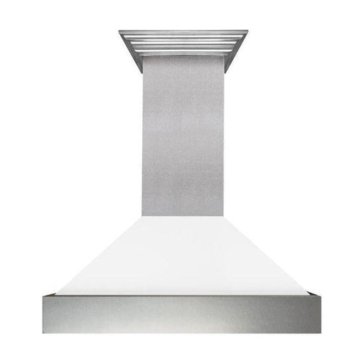 ZLINE 30 in. DuraSnow Finish Range Hood with White Matte Shell 8654WM-30