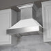 ZLINE 30 in. DuraSnow Finish Range Hood with White Matte Shell 8654WM-30