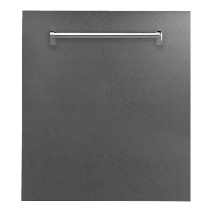 ZLINE 30 in. DuraSnow Stainless Steel Gas Range, Ducted Range Hood and Dishwasher Kitchen Appliance Package 3KP-RGSRH30-DW