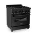 ZLINE 30 in. Gas Range, Range Hood and Dishwasher Appliance Package 3KP-RGBRH30-DW