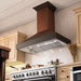 ZLINE 30 in. Hand-Hammered Copper Finish Wall Range Hood 655-HBXXX-30