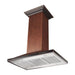 ZLINE 30 in. Hand Hammered Copper Island Range Hood 8GL2Hi-30