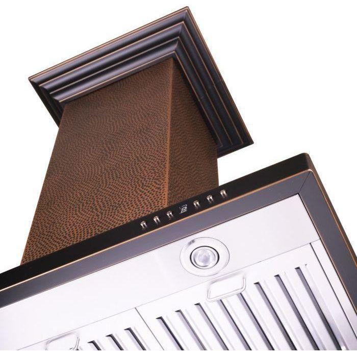 ZLINE 30 in. Hand Hammered Copper Island Range Hood 8GL2Hi-30