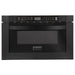 ZLINE 30 in. Kitchen Appliance Package with Black Stainless Steel Gas Range, Range Hood, Microwave Drawer and Dishwasher, 4KP-RGBRH30-MWDW