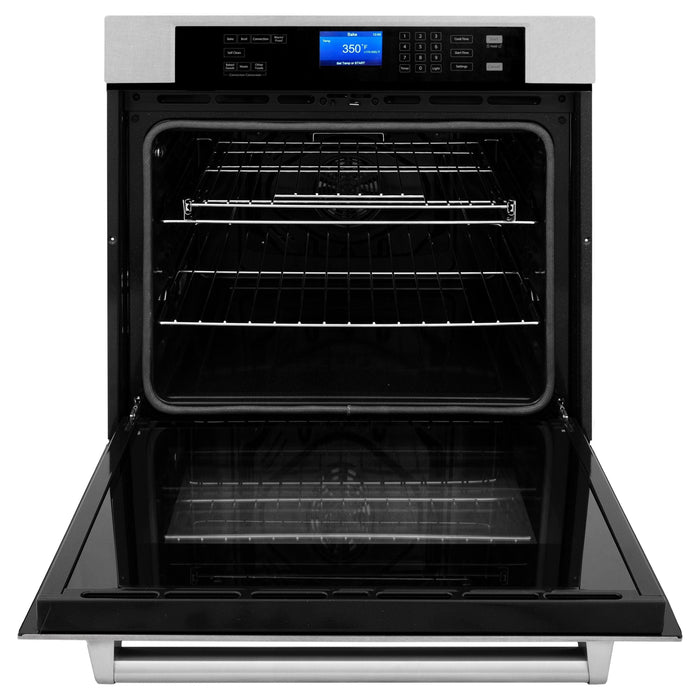 ZLINE 30 in. Professional 5.0 cu.ft. Single Wall Oven In DuraSnow Stainless Steel with Self-Cleaning AWSS-30