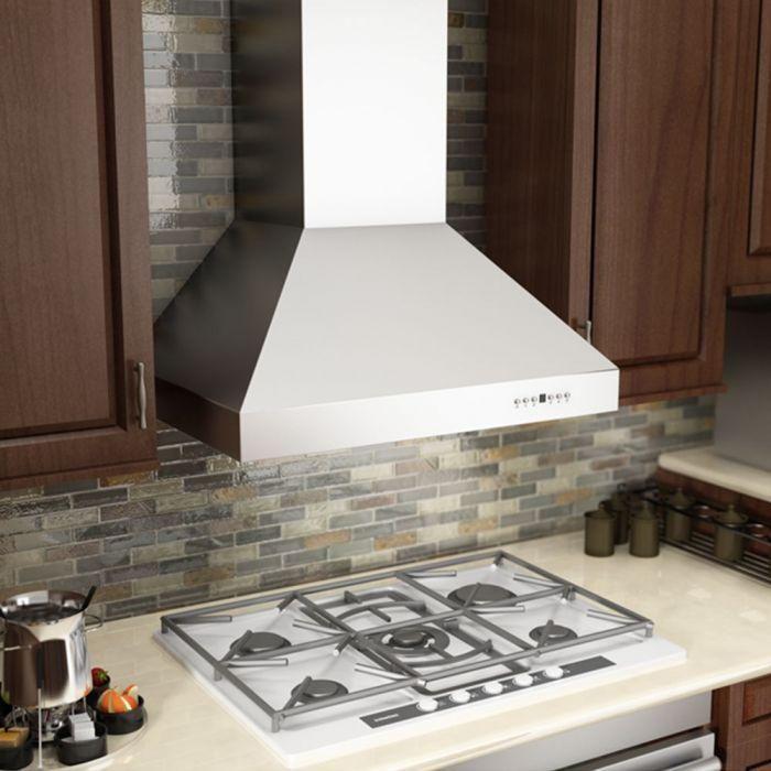 ZLINE 30 in. Professional Convertible Vent Wall Mount Range Hood In Stainless Steel 667-30