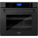 ZLINE 30 in. Professional Single Wall Oven In Black Stainless Steel with Self-Cleaning AWS-BS-30