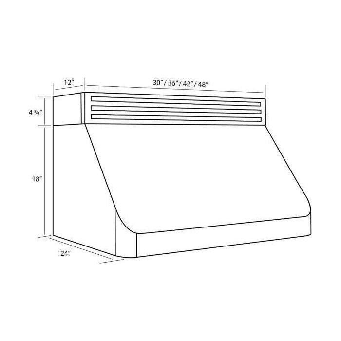 ZLINE 30 In. Recirculating Under Cabinet Range Hood In Stainless Steel RK520-30