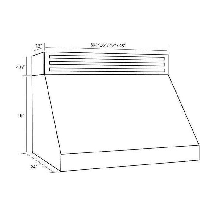 ZLINE 30 In. Recirculating Under Cabinet Range Hood In Stainless Steel RK523-30