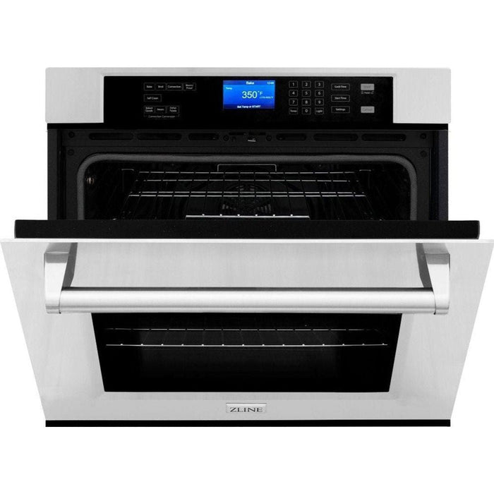 ZLINE 30 in. Stainless Steel Rangetop and 30 in. Single Wall Oven Kitchen Appliance Package 2KP-RTAWS30