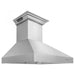 ZLINE 30 in. Stainless Steel Wall Range Hood with Built-in CrownSound Bluetooth Speakers 697CRN-BT-30