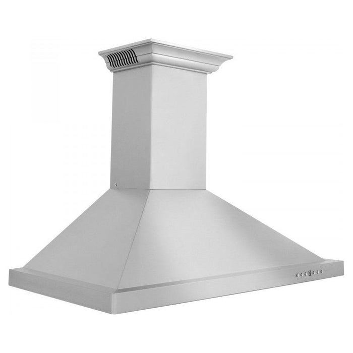 ZLINE 30 in. Stainless Steel Wall Range Hood with Built-in CrownSound Bluetooth Speakers KBCRN-BT-30