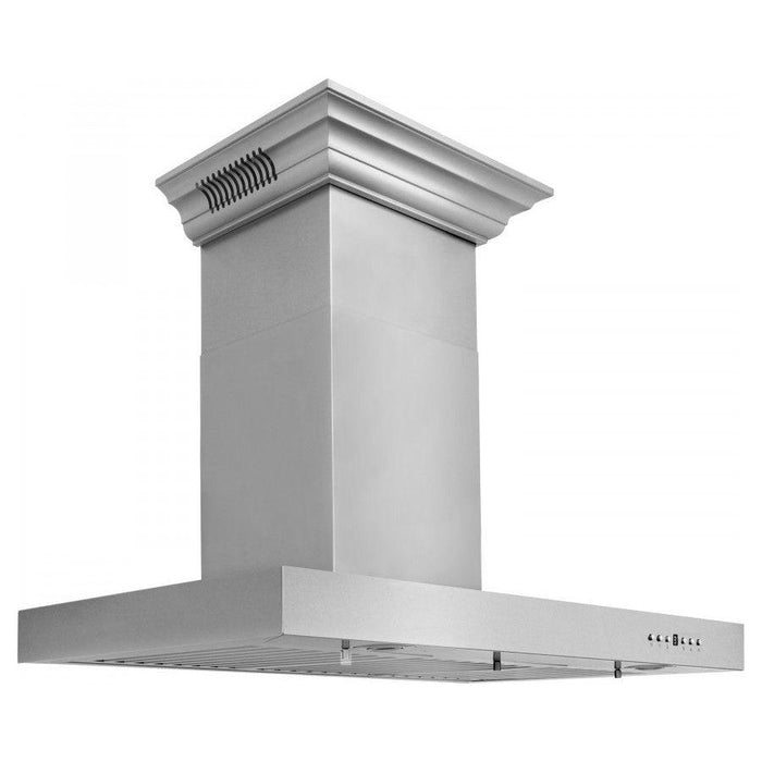 ZLINE 30 in. Stainless Steel Wall Range Hood with Built-in CrownSound Bluetooth Speakers KECRN-BT-30