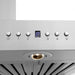 ZLINE 30 in. Stainless Steel Wall Range Hood with Built-in CrownSound Bluetooth Speakers KECRN-BT-30