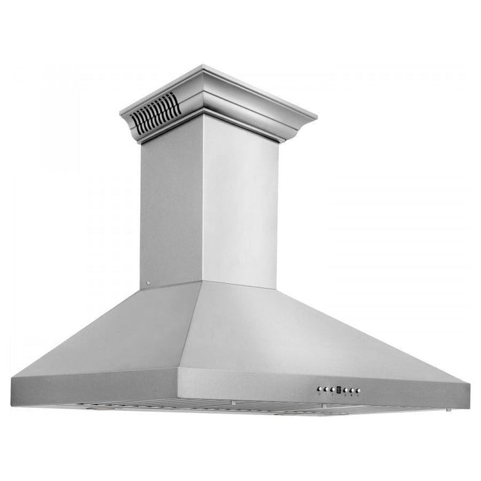 ZLINE 30 in. Stainless Steel Wall Range Hood with Built-in CrownSound Bluetooth Speakers KL3CRN-BT-30