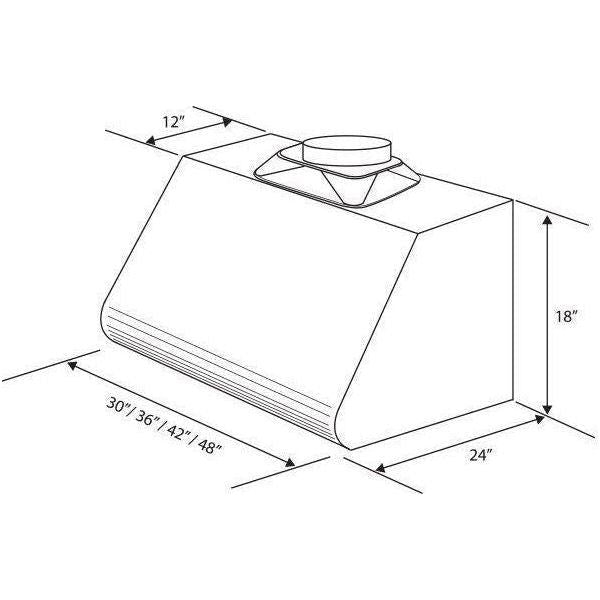 ZLINE 30 in. Under Cabinet Stainless Steel Range Hood 527-30