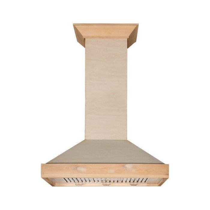 ZLINE 30 in. Unfinished Wooden Wall Range Hood, KBUF-30