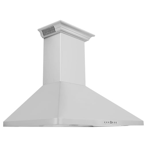 ZLINE 30 in. Wall Mount Range Hood In Stainless Steel with Built-in CrownSound Bluetooth Speakers KF1CRN-BT-30