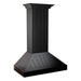 ZLINE 30 in. Wooden Wall Range Hood in Black, KPCC-30