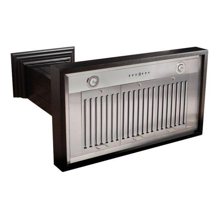 ZLINE 30 in. Wooden Wall Range Hood in Black, KPCC-30