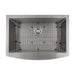 ZLINE 30 in. Zermatt Farmhouse Apron Mount Single Bowl Stainless Steel Kitchen Sink with Bottom Grid, SAS-30