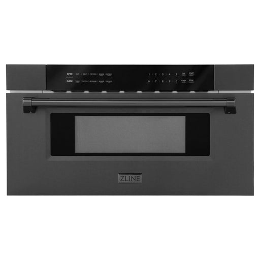 ZLINE 30 Inch 1.2 cu. ft. Built-In Microwave Drawer In Black Stainless Steel, MWD-30-BS