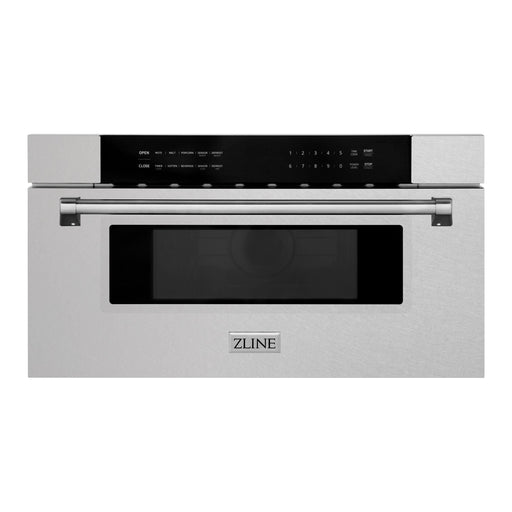 ZLINE 30 Inch 1.2 cu. ft. Built-In Microwave Drawer in DuraSnow® Stainless Steel, MWD-30-SS