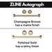 ZLINE 30 Inch Autograph Edition Gas Range In DuraSnow Stainless Steel with Gold Accents RGSZ-SN-30-G