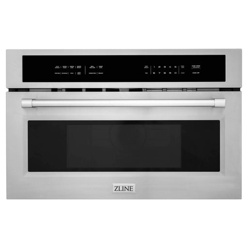 ZLINE 30-Inch Built-in 1.6 cu ft. Convection Microwave Oven in Stainless Steel with Speed and Sensor Cooking (MWO-30)