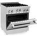 ZLINE 30 Inch. Professional Gas Range In Stainless Steel RG30