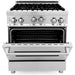 ZLINE 30 Inch. Professional Gas Range In Stainless Steel RG30