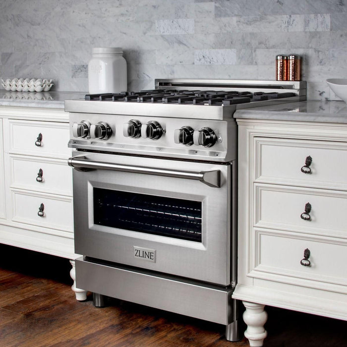 ZLINE 30 Inch. Professional Gas Range In Stainless Steel RG30