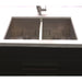 ZLINE 33 in. Anton Undermount Double Bowl DuraSnow Stainless Steel Kitchen Sink with Bottom Grid SR50D-33S