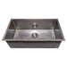 ZLINE 33 in. Meribel Undermount Single Bowl DuraSnow Stainless Steel Kitchen Sink with Bottom Grid SRS-33S