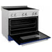 ZLINE 36 In. 4.6 cu. ft. Induction Range with a 4 Element Stove and Electric Oven in Blue Gloss, RAINDS-BG-36