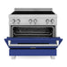 ZLINE 36 In. 4.6 cu. ft. Induction Range with a 4 Element Stove and Electric Oven in Blue Matte, RAINDS-BM-36