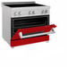 ZLINE 36 In. 4.6 cu. ft. Induction Range with a 4 Element Stove and Electric Oven in Red Gloss, RAINDS-RG-36