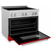 ZLINE 36 In. 4.6 cu. ft. Induction Range with a 4 Element Stove and Electric Oven in Red Gloss, RAINDS-RG-36