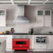 ZLINE 36 In. 4.6 cu. ft. Induction Range with a 4 Element Stove and Electric Oven in Red Matte, RAINDS-RM-36